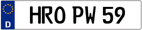 Trailer License Plate